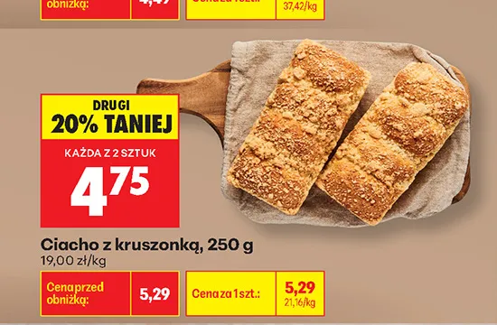 Ciacho z kruszonką promocja w Biedronka