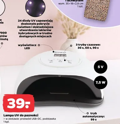 Lampa UV do paznokci promocja w Netto