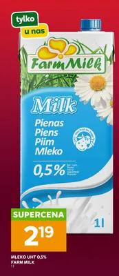 Mleko UHT 0,5% promocja w Stokrotka