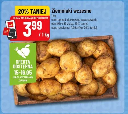 Ziemniaki wczesne promocja w POLOmarket