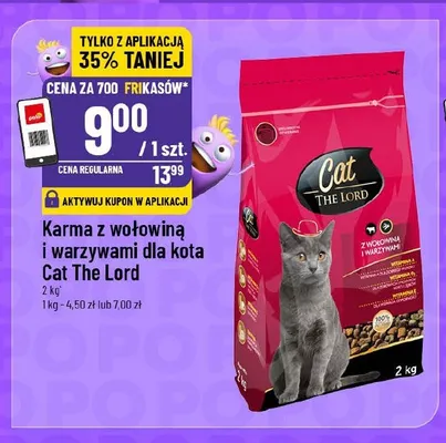 Karma z wołowiną i warzywami dla kota Cat The Lord promocja w POLOmarket