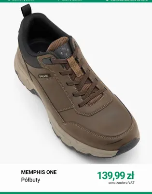 Półbuty Memphis One promocja w Deichmann