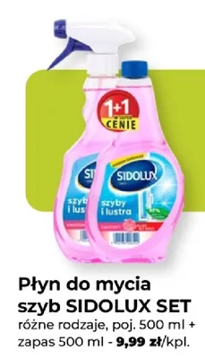 Płyn do mycia szyb SIDOLUX SET różne rodzaje promocja w PSB Mrówka