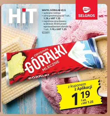 Wafel Góralki promocja w Selgros