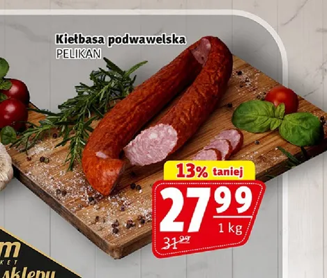 Kiełbasa podwawelska Pelikan promocja w Prim Market
