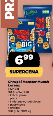 Chrupki Monster Munch ketchupowe promocja w Netto