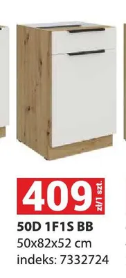 Szafka kuchenna dolna Aria 50D 1F1S Bb promocja w Merkury Market