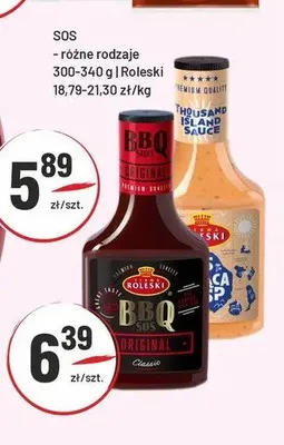 Sos BBQ Original Roleski promocja w Sedal