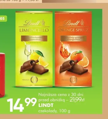 Czekolada Lindt Orange Spritz promocja w Super-Pharm