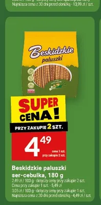 Paluszki ser-cebulka Beskidzkie promocja w Twój Market