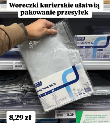Woreczki kurierskie do pakowania przesyłek promocja w Action
