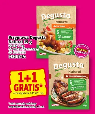 Przyprawa Degusta Natural do mięsa pieczonego promocja w Prim Market