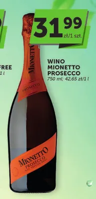 Wino musujące Mionetto Prosecco promocja w Groszek