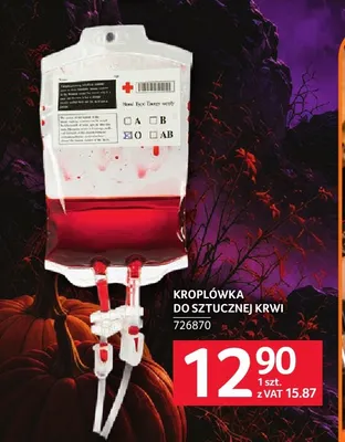 Kroplówka do sztucznej krwi promocja w Selgros