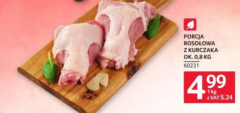 Porcja rosołowa z kurczaka promocja w Selgros