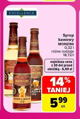 Syrop kawowy Monzini promocja w Carrefour Market