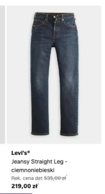 Jeansy Straight Leg Levi's ciemnoniebieski promocja w Lounge by Zalando