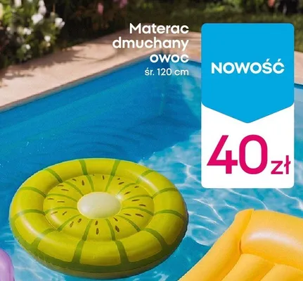 Materac dmuchany owoc śr. 120cm promocja w Pepco