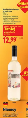 Napój dealkoholizowany na bazie wina promocja w Lidl
