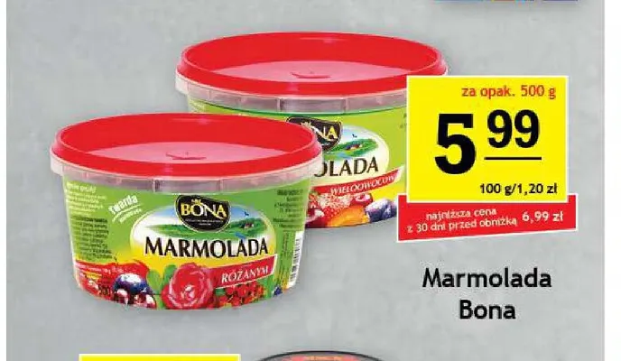 Marmolada różana Bona promocja w Gram Market