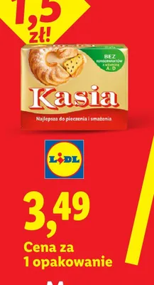 Margaryna Kasia bez konserwantów z witaminą A i D promocja w Lidl