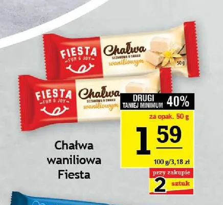 Chałwa o smaku waniliowym Fiesta promocja w Gram Market