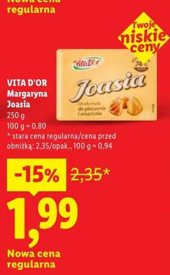 Margaryna Joasia VITA D'OR promocja w Lidl