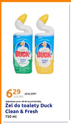 Żel do toalety Duck Clean & Fresh Eucalyptus promocja w Action