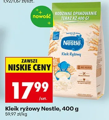 Kleik ryżowy promocja w Biedronka