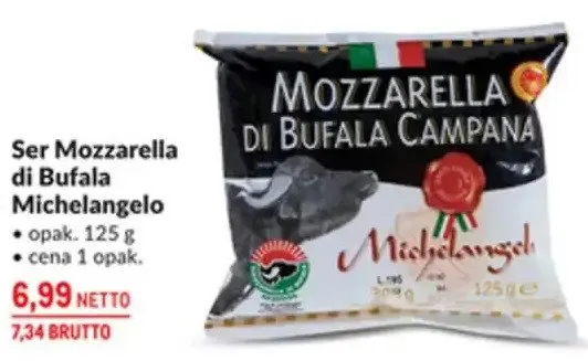 Ser Mozzarella di Bufala Michelangelo promocja w Makro