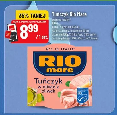 Tuńczyk Rio Mare w oliwie z oliwek promocja w POLOmarket