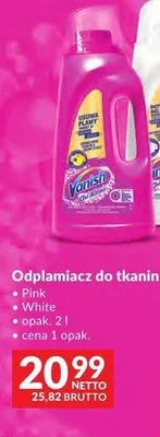 Odplamiacz do tkanin Vanish Pink promocja w Makro