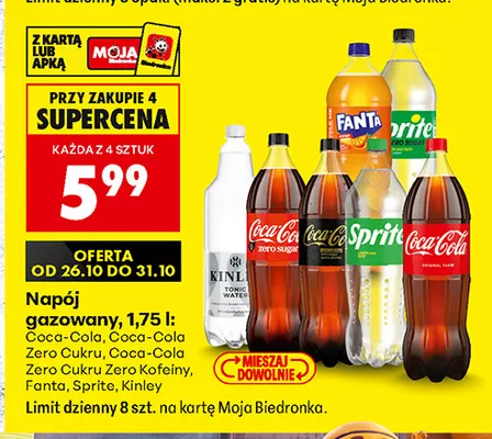 Napój gazowany Sprite promocja w Biedronka