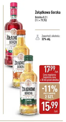 Likier Żołądkowa Gorzka Tradycyjna promocja w Aldi