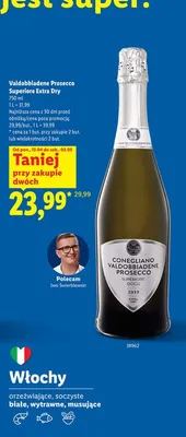 Prosecco Superiore Extra Dry promocja w Lidl