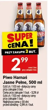 Piwo Harnaś Jasne Pełne promocja w Twój Market