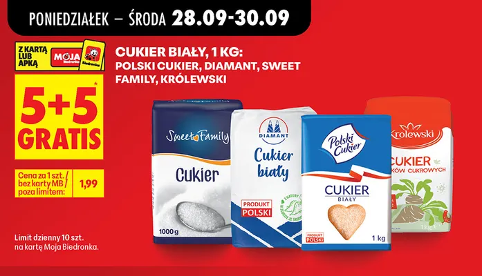 Cukier biały Królewski promocja w Biedronka