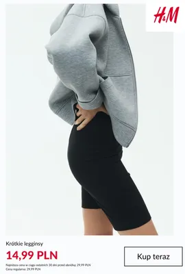 Krótkie legginsy H & M promocja w H&M
