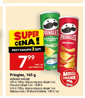 Chipsy Pringles Sour Cream & Onion promocja w Twój Market