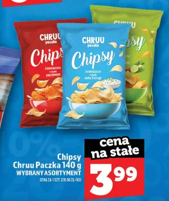 Chipsy Chruu Paczka promocja w TOPAZ
