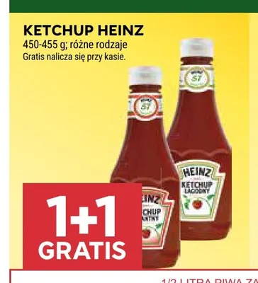 Ketchup pikantny Heinz promocja w Stokrotka