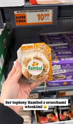 Ser topiony Rambol z orzechami włoskimi promocja w Biedronka