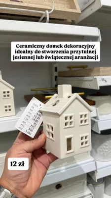 Ceramiczny domek dekoracyjny promocja w Pepco