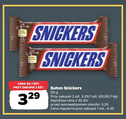 Baton Snickers promocja w Netto