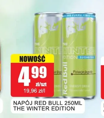 Napój energetyczny Red Bull The Winter Edition Sugarfree promocja w Bingo