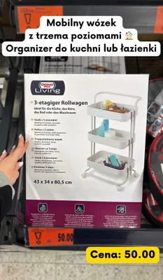 Wózek z trzema poziomami  promocja w Kaufland