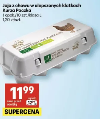 Jaja z chowu w ulepszonych klatkach promocja w Delikatesy Centrum