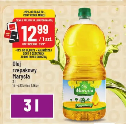 Olej rzepakowy promocja w POLOmarket