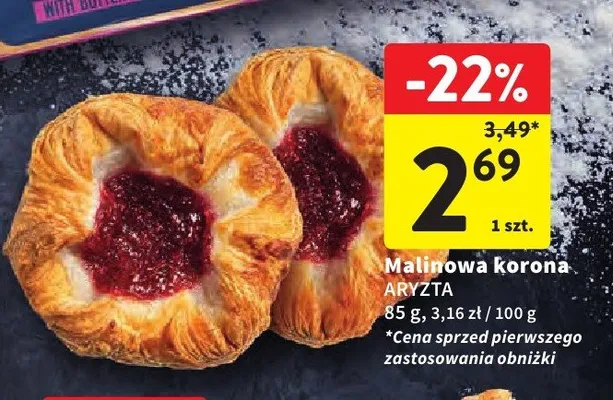 Malinowa korona promocja w Intermarche