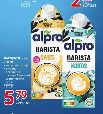 Napój roślinny Alpro Barista owies promocja w Selgros